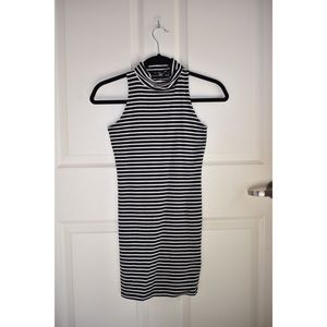 Striped bodycon dress