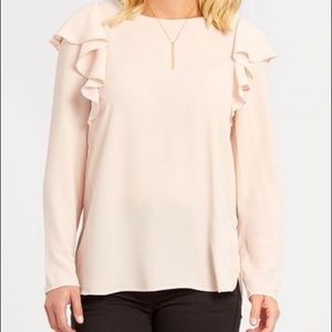 Kut from the Kloth Crepe Ruffle top