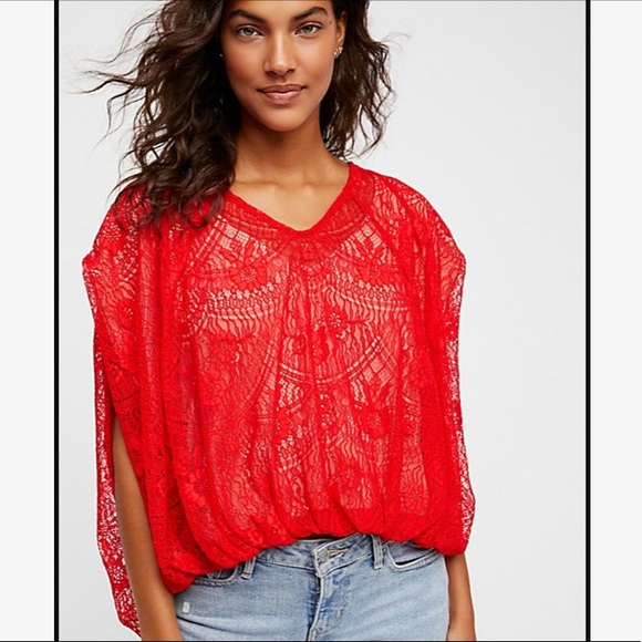 Free People Crochet Lace Top - Picture 2 of 3