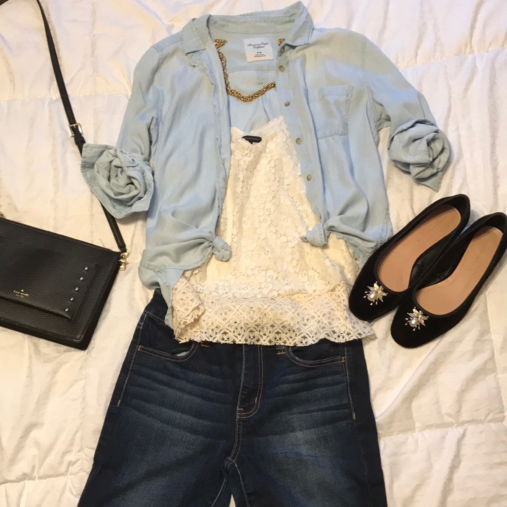 American Eagle Denim Shirt