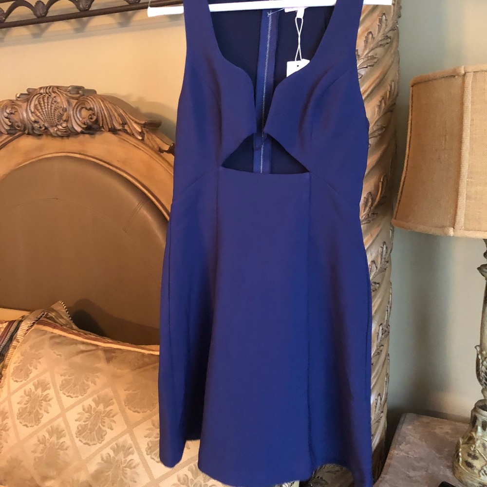 Blue mini dress