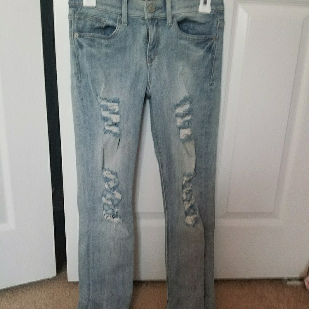 Super skinny mid rise express jeans