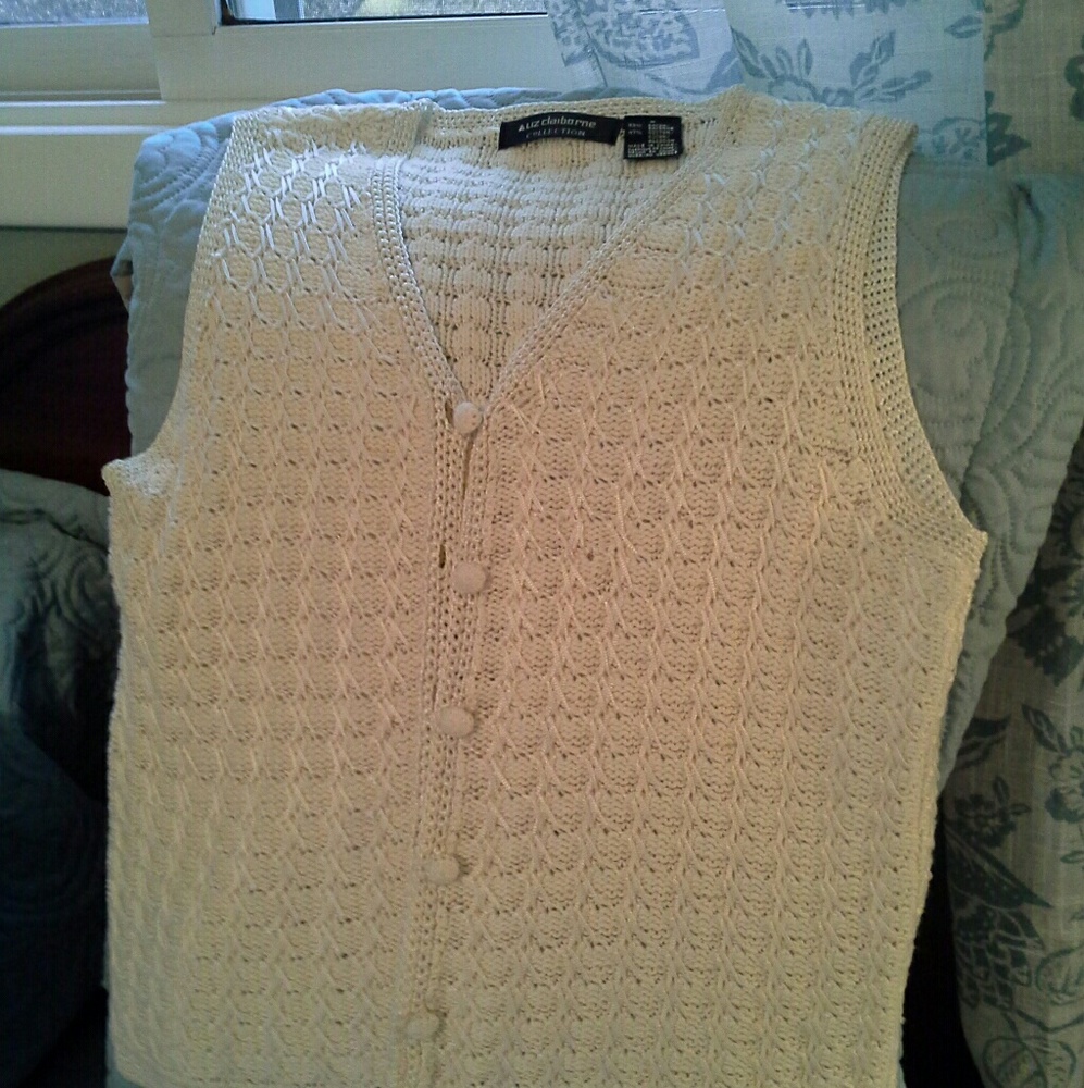 Liz Claiborne Crochet Vest.