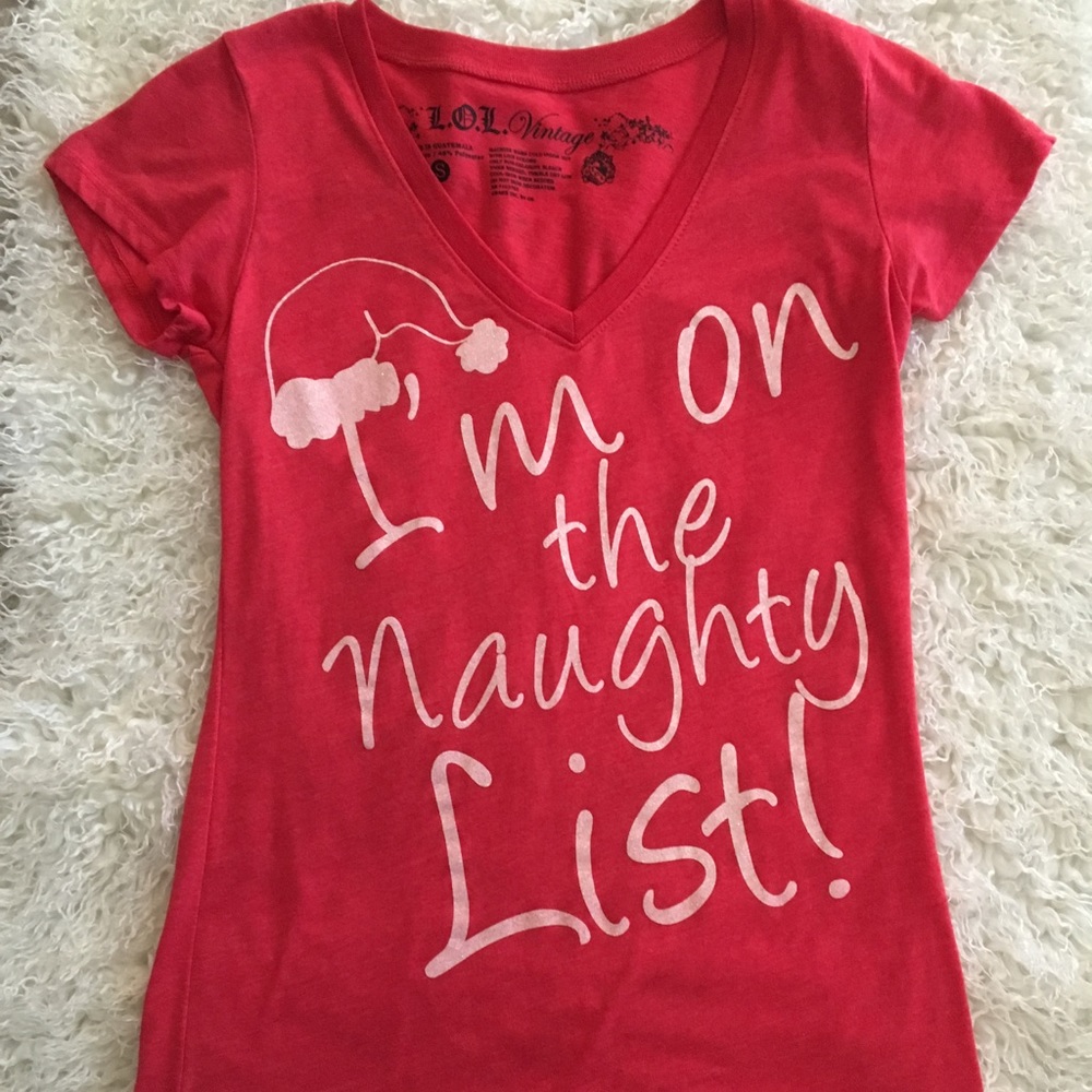 🎄🌟Christmas Tee for the Naughty!🌟 NWOT