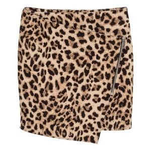 H&M Leopard Mini Skirt