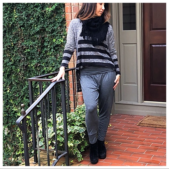 ♦️SALE♦️Charcoal fold waist harem pants - Picture 4 of 5