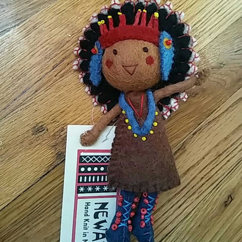 Handmade in Nepal Chief Christmas Ornament