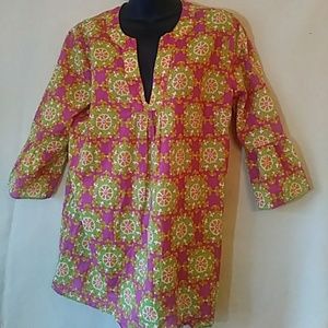 J. Crew cotton print shirt - sz S