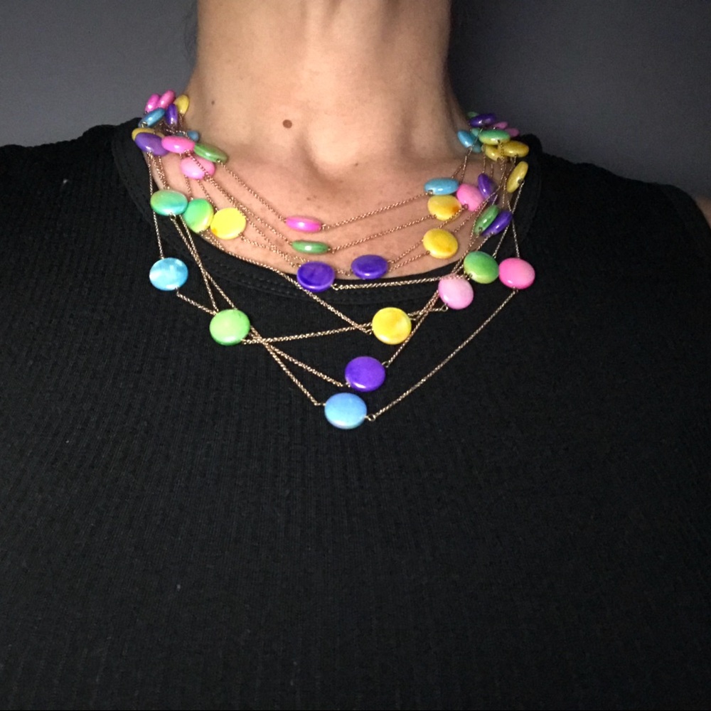 Gorgeous Vintage Multicolor Necklace