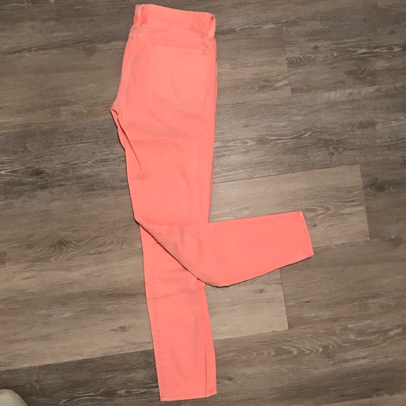 Pink J. Crew toothpick jeans. - Picture 2 of 2