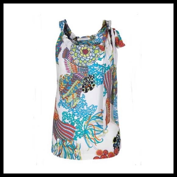 Trina Turk for Banana Republic silk retro Blouse - Picture 3 of 8