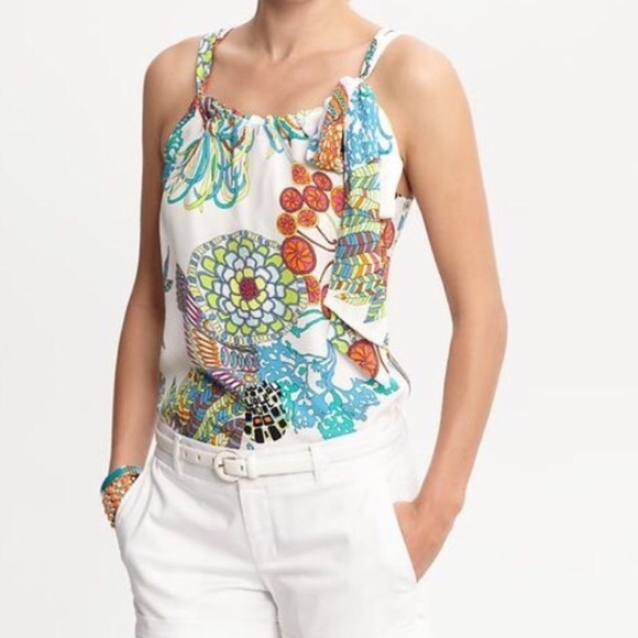 Trina Turk for Banana Republic silk retro Blouse - Picture 2 of 8