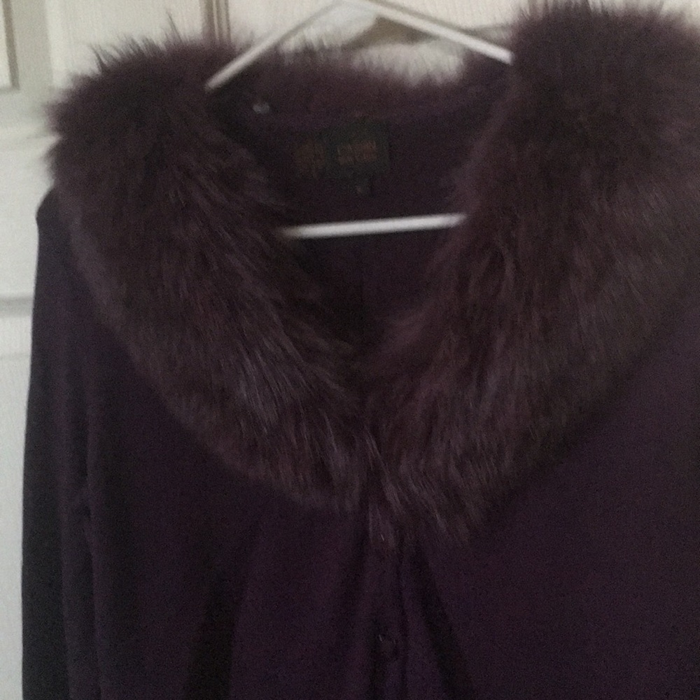 Wool sweater with for a collar