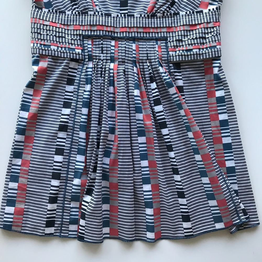 NWOT BCBGMaxAzria Pleated Front Cotton Cami Top - Picture 3 of 6