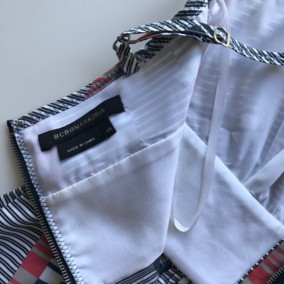 NWOT BCBGMaxAzria Pleated Front Cotton Cami Top - Picture 5 of 6