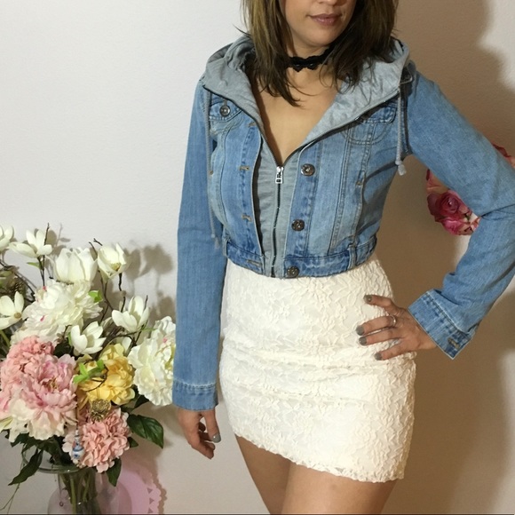 💝Super Cute💝 Jean hoodie jacket - Picture 4 of 8