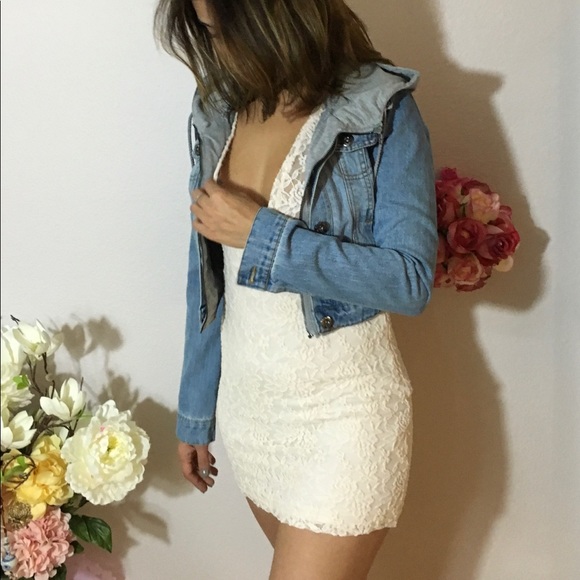 💝Super Cute💝 Jean hoodie jacket - Picture 3 of 8