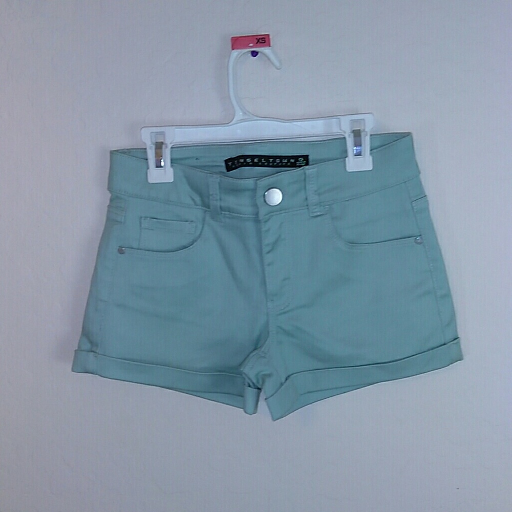 Green High Waisted Shorts