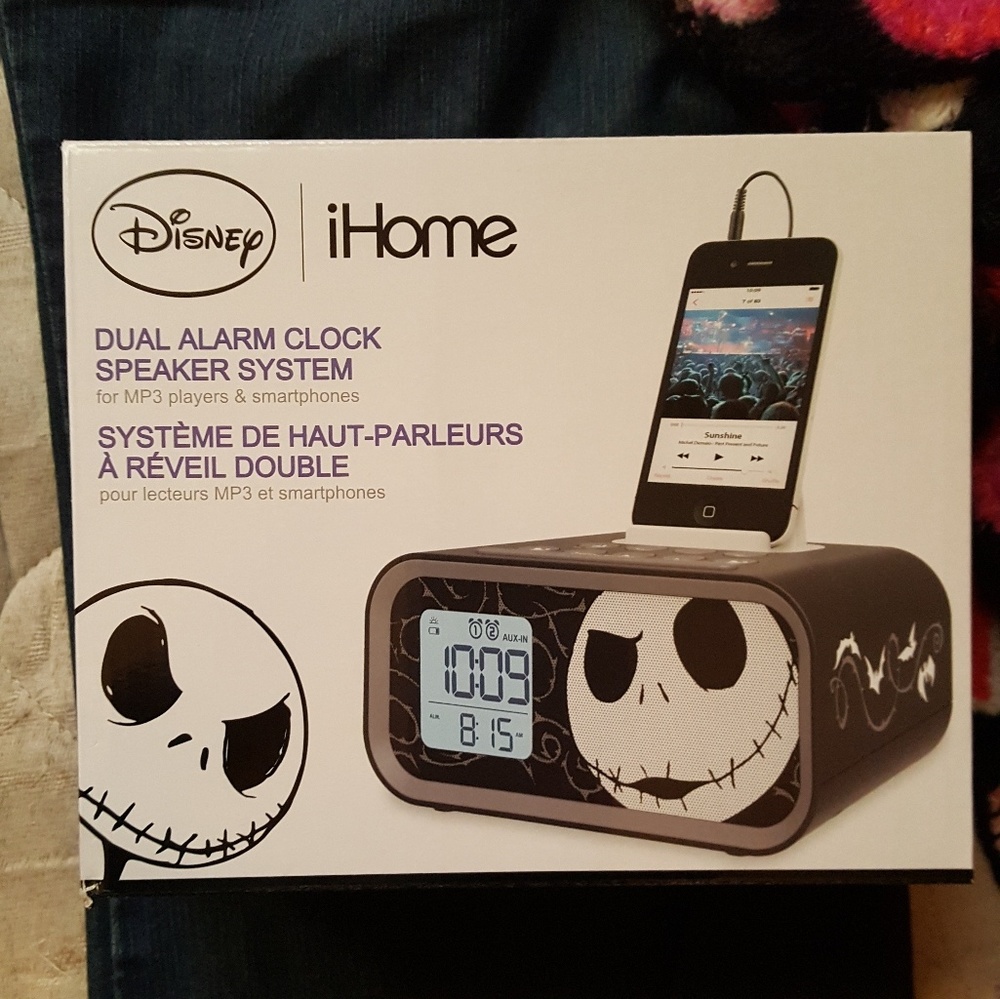 Nightmare Before Christmas dual alarm clock