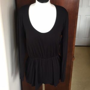 Black, long sleeve Romper