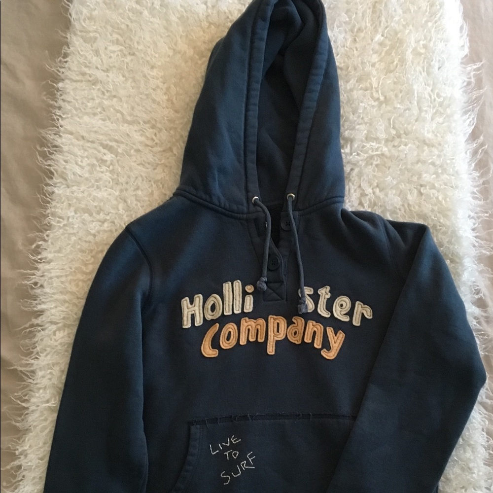 Blue Hollister Hoodie