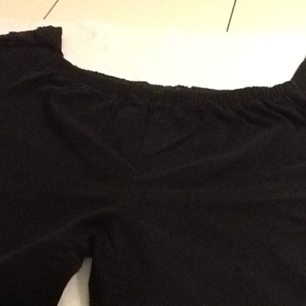 Denim & Co Bootcut black leggings, sz L
