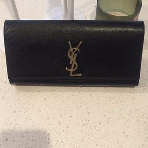 Black YSL Clutch