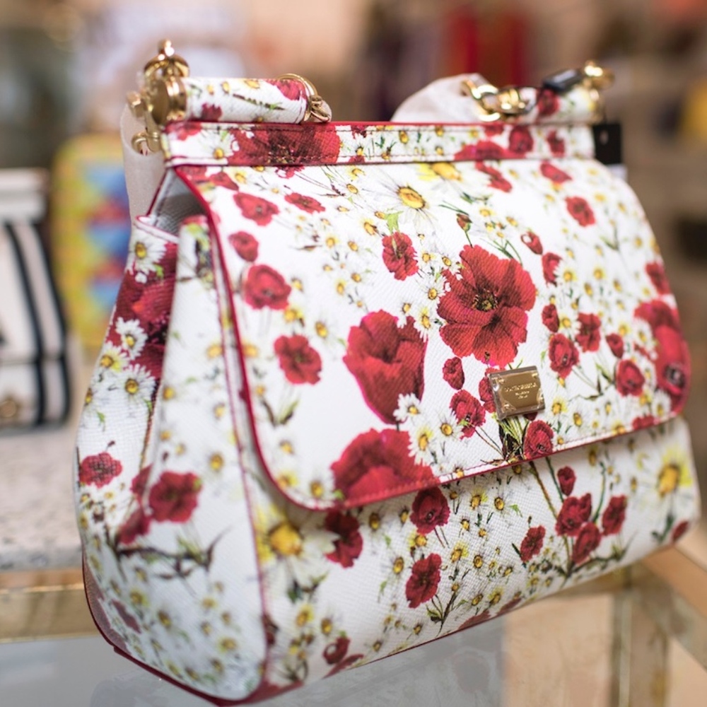 Dolce and Gabbana Sicily Flower Bag