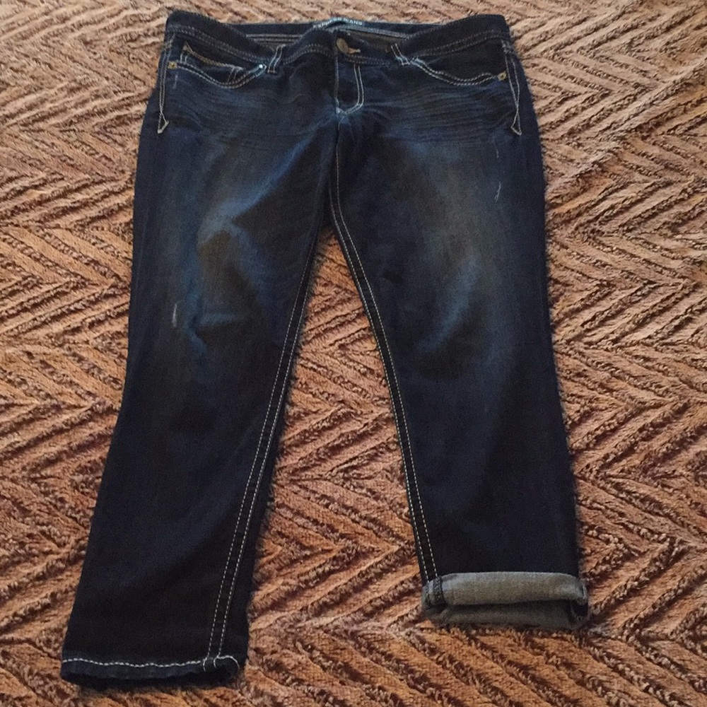 Express Stella Low Rise Jean / Legging 12 short