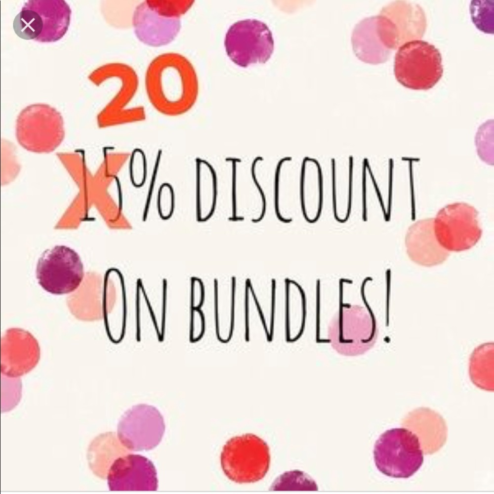 20% off of bundles of 2 or more!! Limited time!!