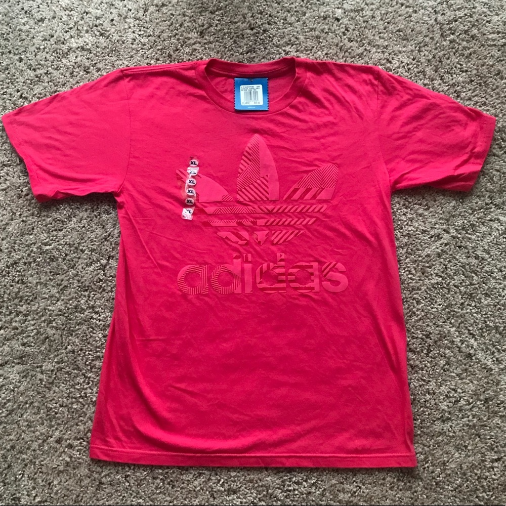 Pink Adidas Short Sleeve Shirt