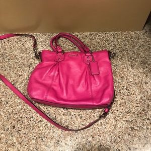 Coach hot pink satchel / crossbody