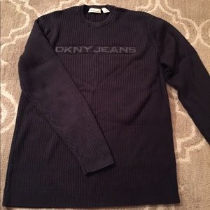 Men’s DKNY black ribbed sweater