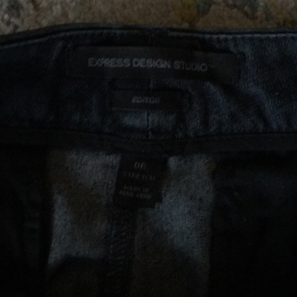 Express Editor Dark Jeans - Size 0 Regular - image 3