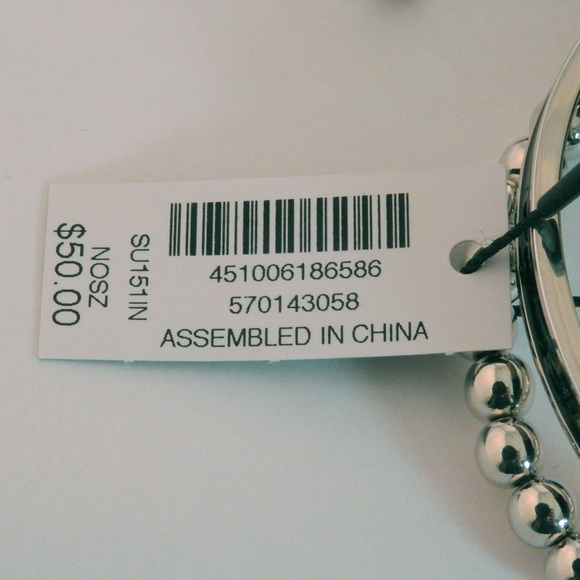 NWT silver bracelet set of 5 with crystal WHBMB2 - Picture 4 of 6