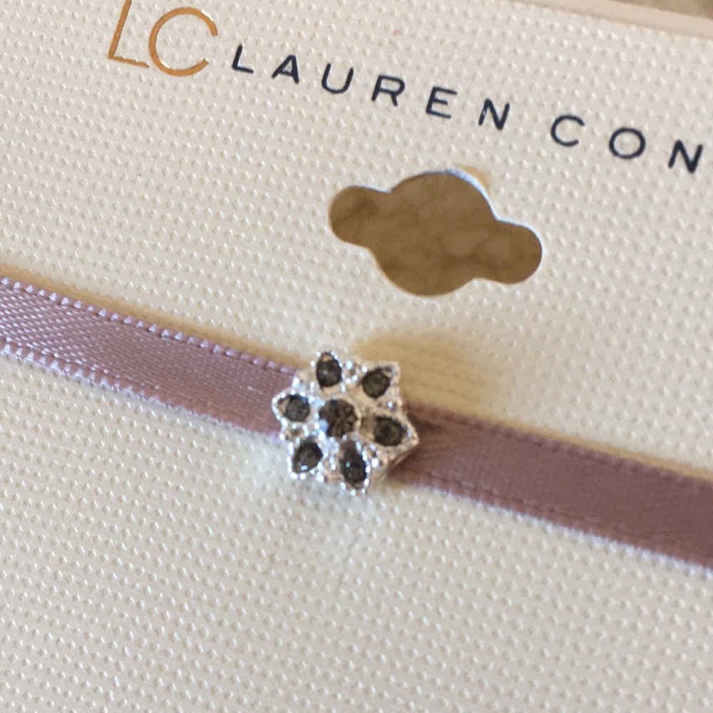 LC Lauren Conrad Snowflake Ribbon Choker