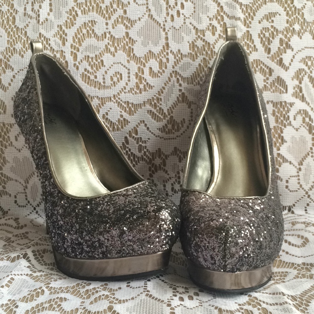 Mossimo Platform Glitter Heels