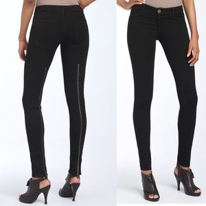 Current Elliott Black Back Zip Skinny Jean 23 24