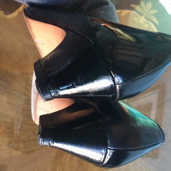 Ferragamo vintage blk. Patent leather Pumps. Sz 10 - Picture 4 of 6