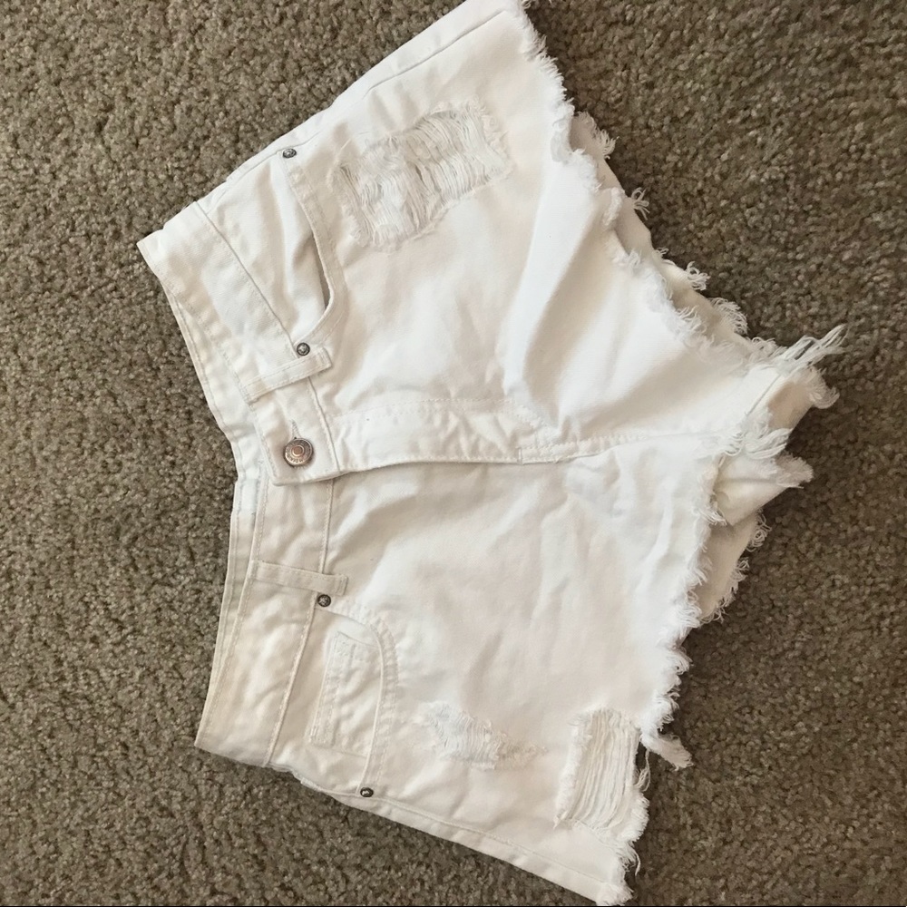 White Cheeky Short