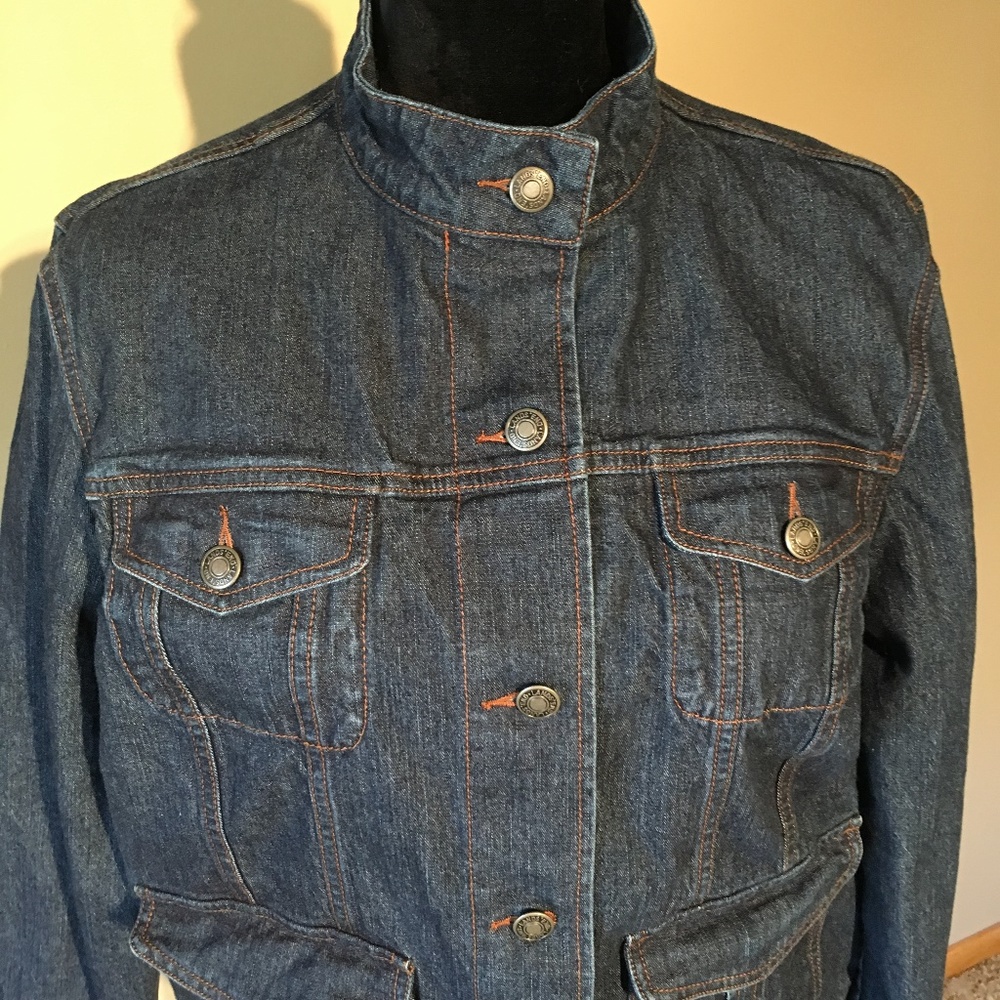Fun LANDS' END Jean Jacket Sz L