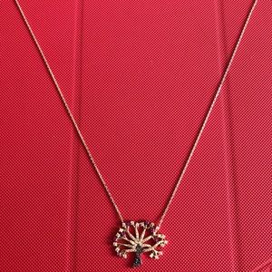 14kt sapphire yellow gold necklace