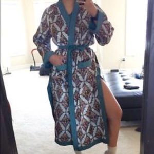 H&M Rare Patterened Kimono High Slit on Side robe