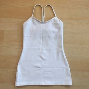 Lululemon Power Y Tank luon white
