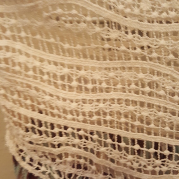 Hazel shirt with chevron stripe and lace top sz s - Picture 3 of 5