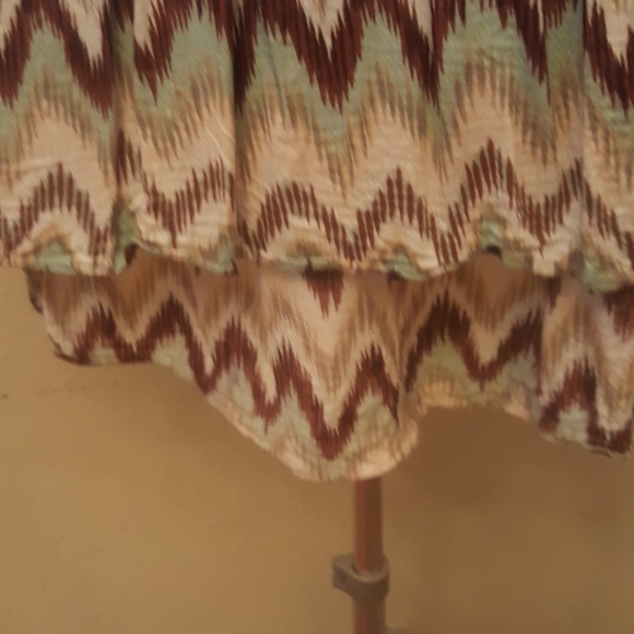 Hazel shirt with chevron stripe and lace top sz s - Picture 5 of 5