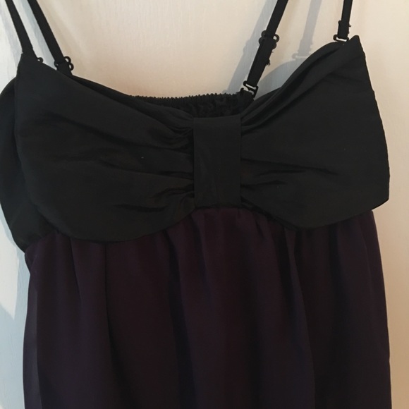Beautiful PURPLE DRESS with bow, never worn - Picture 3 of 4