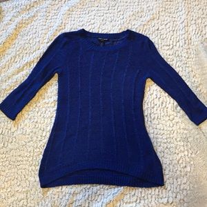 cable & gauge 3/4 sleeve sweater- size Medium