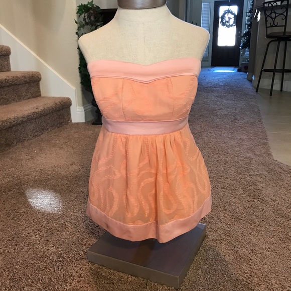 Strapless sweet heart top with Smocking BY BCBGeneration - Picture 4 of 8