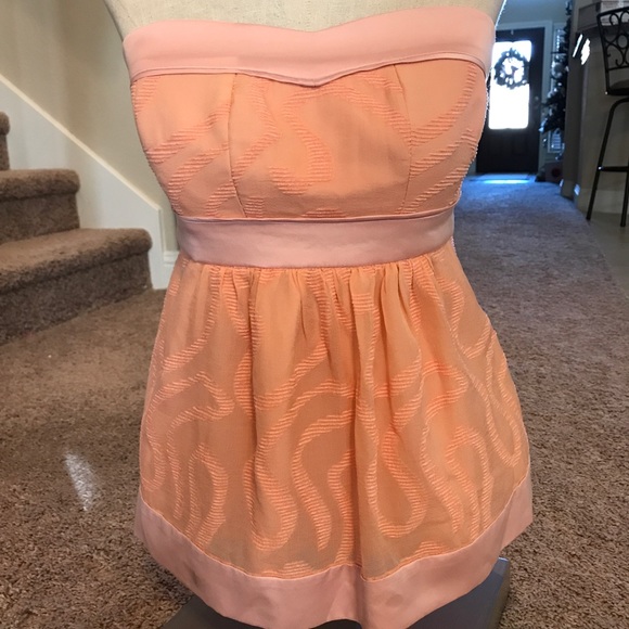 Strapless sweet heart top with Smocking BY BCBGeneration - Picture 6 of 8